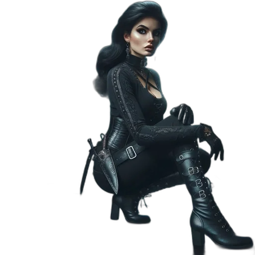 jacket, mask, staff, concept art transparent PNG cut-out