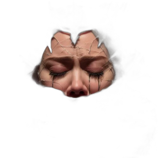 face, mask, creature, crown transparent PNG cut-out
