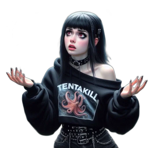 jacket, creature, face, dress transparent PNG cut-out