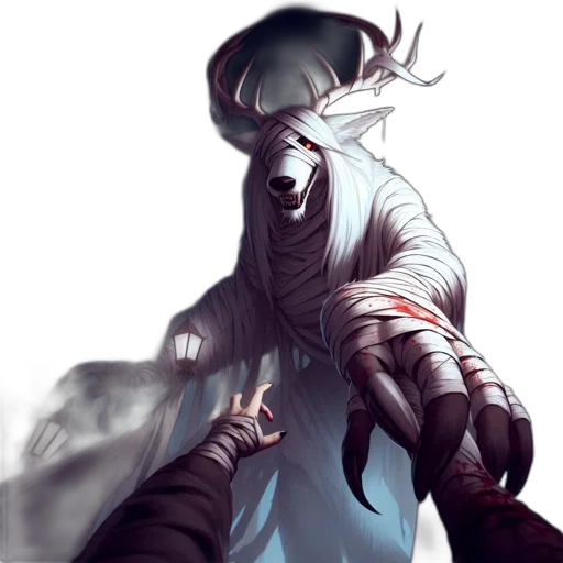 creature, staff, mask, animal transparent PNG cut-out
