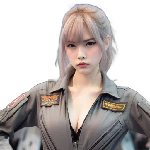 jacket, robot, cyberpunk, photorealistic transparent PNG cut-out