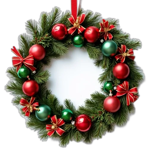 jewelry, festive, christmas, wreath transparent PNG cut-out