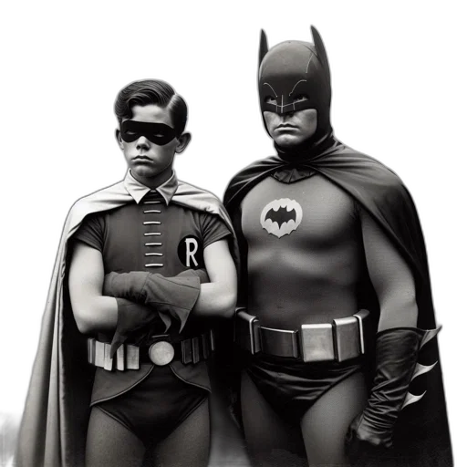 comic book art, concept art, robin, batman transparent PNG cut-out