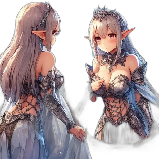 dress, dragon, crown, sword transparent PNG cut-out