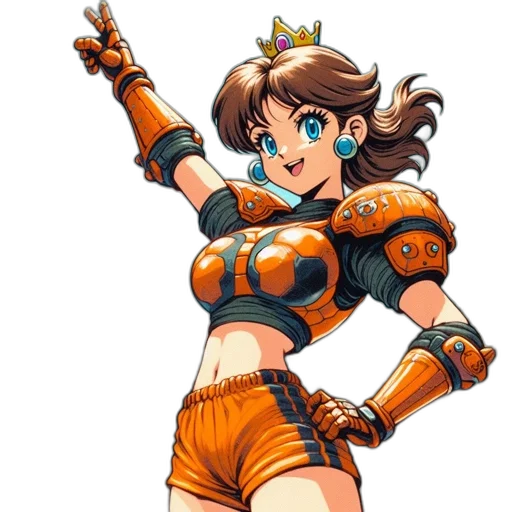 weapon, dress, robot, crown transparent PNG cut-out