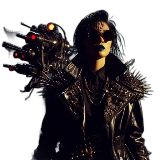 weapon, cyberpunk, concept art, comic book art transparent PNG cut-out