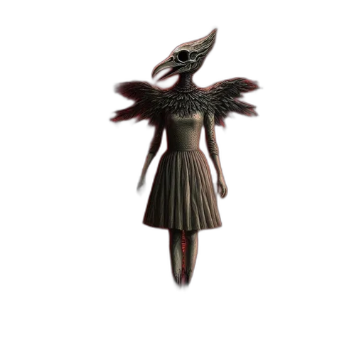 dress, staff, jewelry, mask transparent PNG cut-out