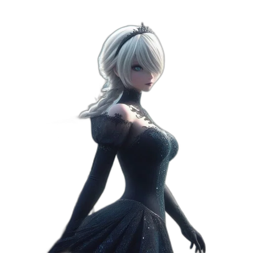 dress, staff, robot, face transparent PNG cut-out