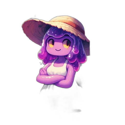hat, staff, dress, umbrella transparent PNG cut-out