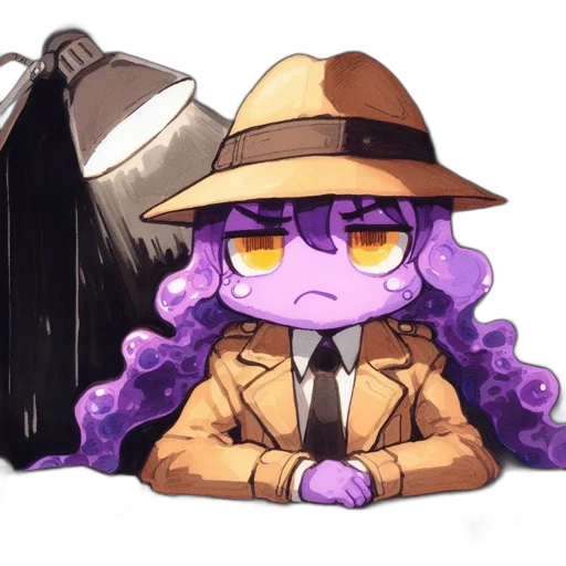 hat, creature, staff, jacket transparent PNG cut-out