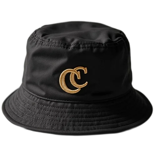 hat, crown, monogramm, embroidered transparent PNG cut-out