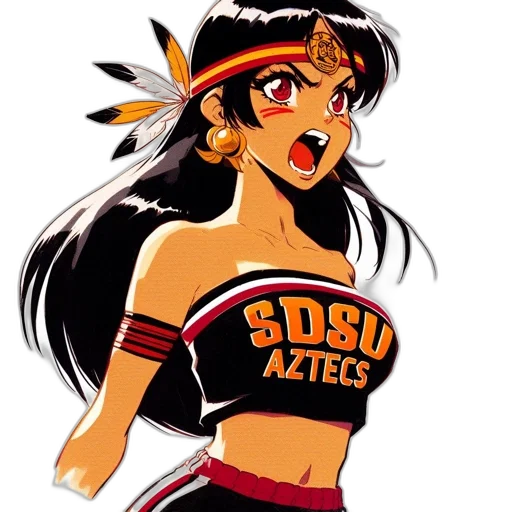 staff, anime, cartoon, comic book art transparent PNG cut-out