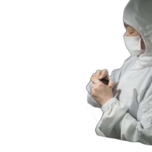 jacket, umbrella, mask, staff transparent PNG cut-out
