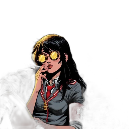 staff, comic book art, cartoon, anime transparent PNG cut-out
