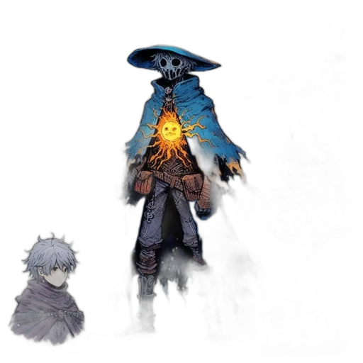 staff, mask, hat, jacket transparent PNG cut-out