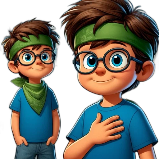 cartoon, 3d render, concept art, comic book art transparent PNG cut-out