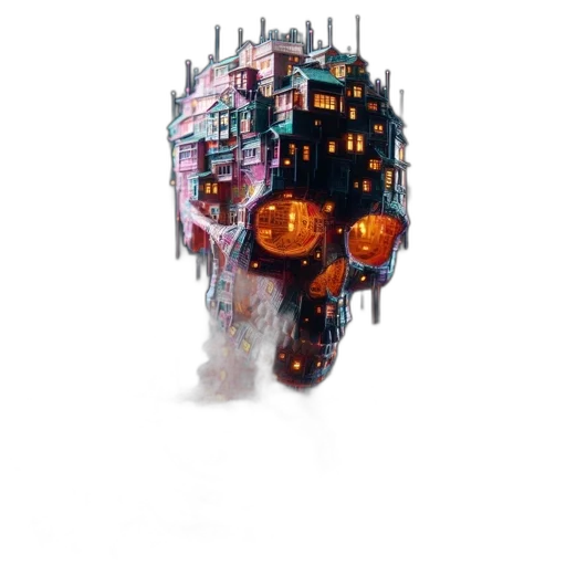 robot, mask, face, crown transparent PNG cut-out