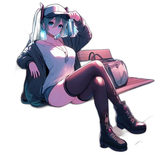 hat, robot, staff, jacket transparent PNG cut-out