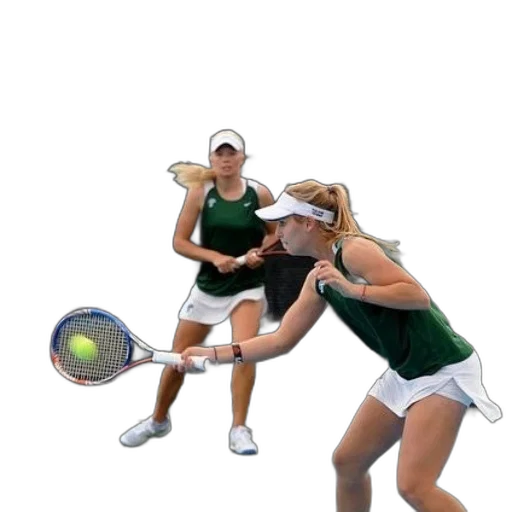 photorealistic, two, female, tennis transparent PNG cut-out
