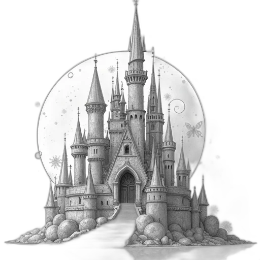 crown, building, staff, concept art transparent PNG cut-out