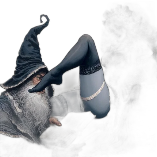 hat, dragon, mask, staff transparent PNG cut-out