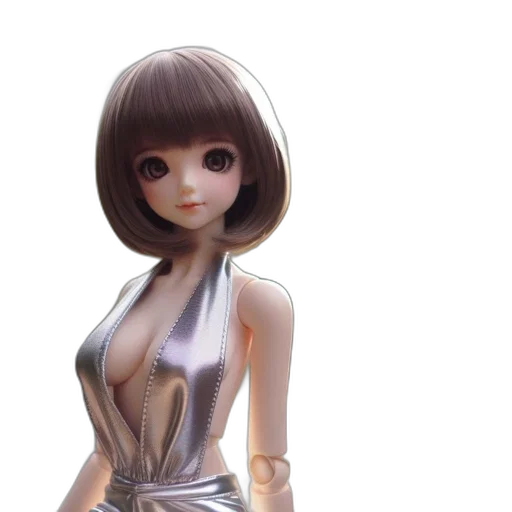 dress, robot, 3d render, concept art transparent PNG cut-out