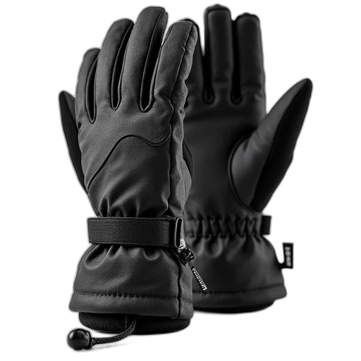 black, diamond, ski, gloves transparent PNG cut-out
