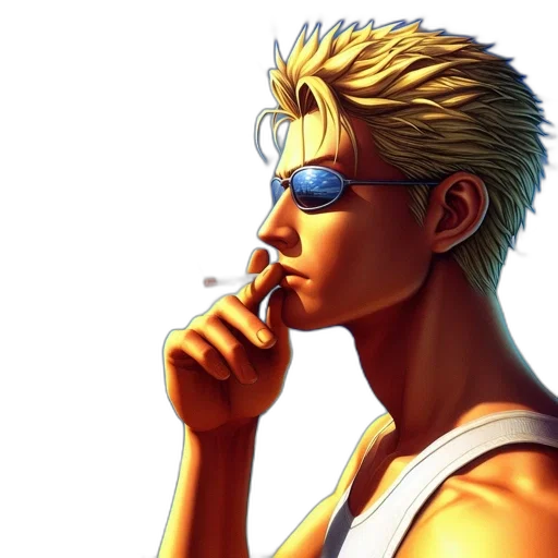 face, vaporwave, photorealistic, concept art transparent PNG cut-out
