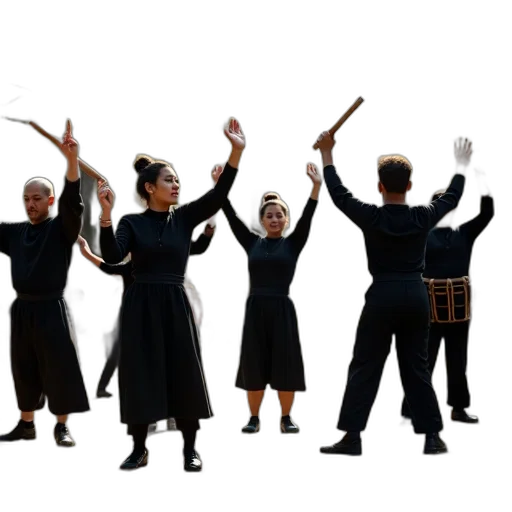 staff, concept art, group, people transparent PNG cut-out