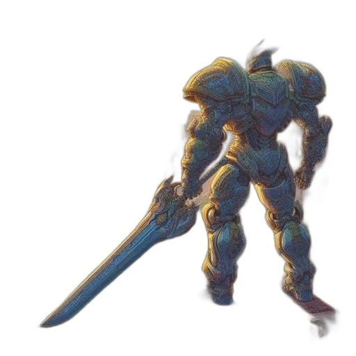 sword, weapon, robot, staff transparent PNG cut-out