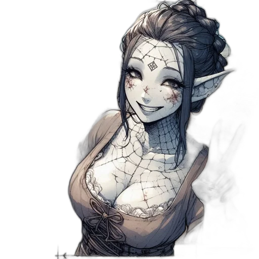 dress, mask, dragon, face transparent PNG cut-out