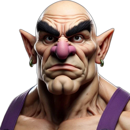 face, mask, staff, creature transparent PNG cut-out