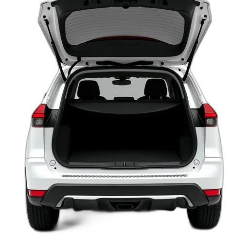car, white, 2019, nissan transparent PNG cut-out