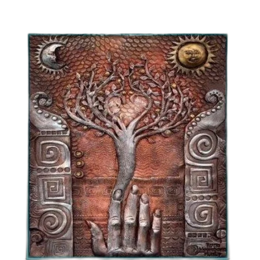 tree, jewelry, crown, staff transparent PNG cut-out