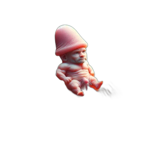creature, hat, staff, weapon transparent PNG cut-out