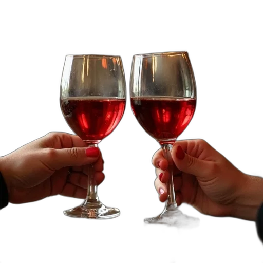 bottle, pair, hands, toasting transparent PNG cut-out