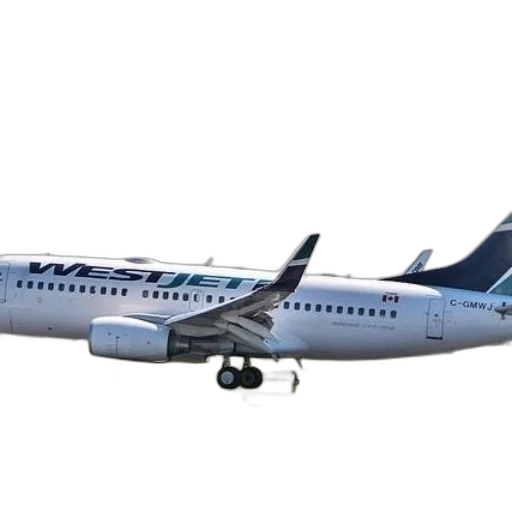 staff, 3d render, westjet, airplane transparent PNG cut-out