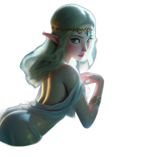 dress, fantasy art, concept art, 3d render transparent PNG cut-out