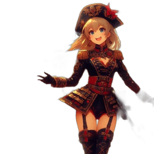 dress, staff, hat, weapon transparent PNG cut-out