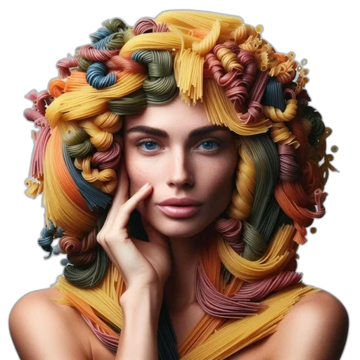 hair, crown, face, dress transparent PNG cut-out