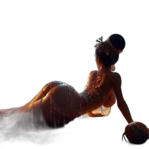 dress, concept art, photorealistic, fantasy art transparent PNG cut-out