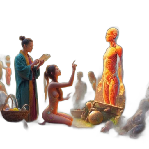 concept art, 3d render, fantasy art, fire transparent PNG cut-out