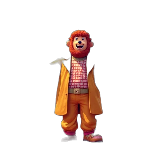 staff, jacket, animal, creature transparent PNG cut-out