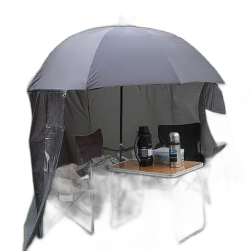 umbrella, furniture, 3d render, photorealistic transparent PNG cut-out