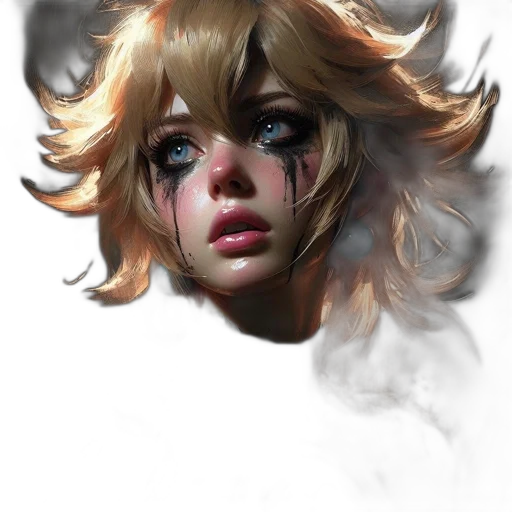 face, mask, creature, concept art transparent PNG cut-out