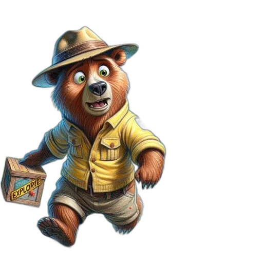 staff, animal, concept art, 3d render transparent PNG cut-out