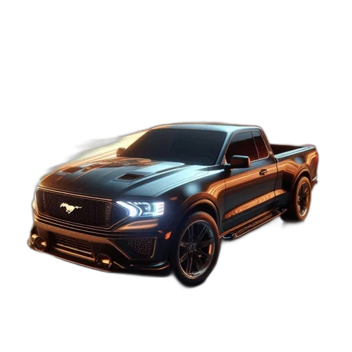 car, weapon, 3d render, photorealistic transparent PNG cut-out