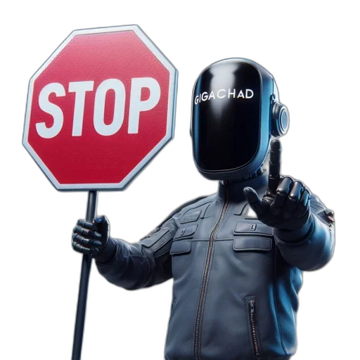 robot, mask, jacket, weapon transparent PNG cut-out