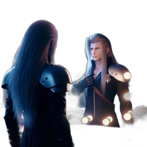 hair, concept art, 3d render, fantasy art transparent PNG cut-out