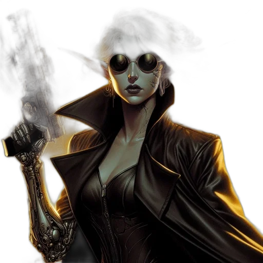 jacket, comic book art, concept art, cyberpunk transparent PNG cut-out